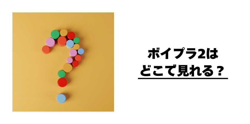 ボイプラ2はどこで見れる?